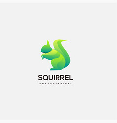 Squirrel Logo Gradient Colorful