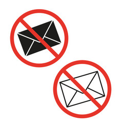 No Mail Icon No Mailing Spam Ban