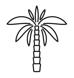 Palm Plant Icon Outline Coconut Tree