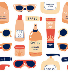 Sun Safety Seamless Pattern