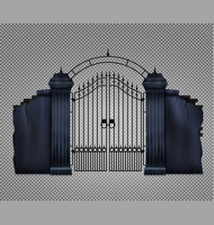 Realistic Cemetery Gate