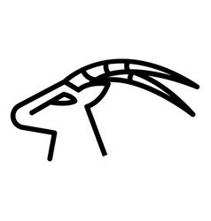 Gazelle Icon Outline Style