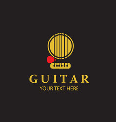 Gold Guitar Emblem