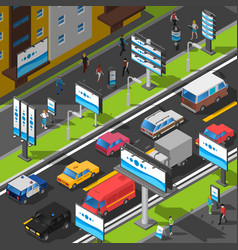 Street Advertising Isometric