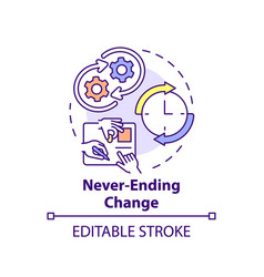 Never Ending Change Concept Icon