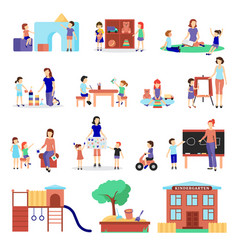 Kindergarten Icons Set