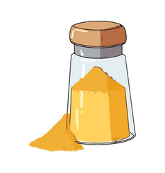 Organic Spice Jar Icon On Transparent Background