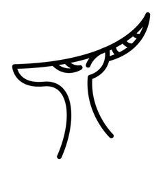 Springbok Gazelle Icon Outline Style