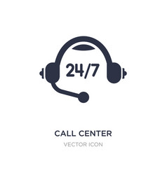 Call Center Icon On White Background Simple