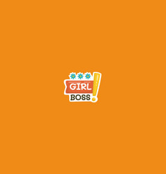 Girl Boss Flat Design