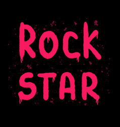 Rock Star Graffiti Text For Printing Backgrounds