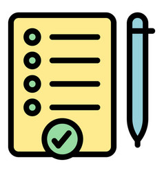 Success Clipboard Icon Flat