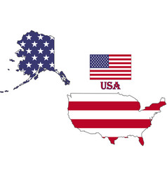 United States Map And Flag