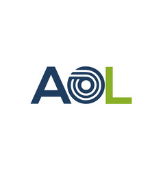 Aol Letter Logo Design On White Background