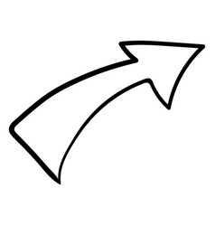 Curved Arrow Stroke Doodle