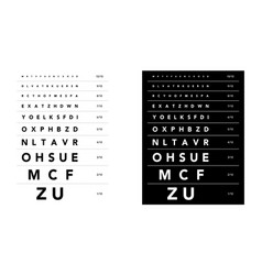 Monoyer Chart Eye Test Medical