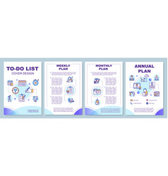 To Do List Brochure Template Long And Short Term