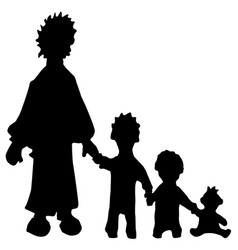 Family Single Silhouettes