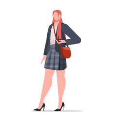 Young Woman In Modern Office Clothes