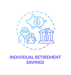 Individual Retiral Savings Concept Icon