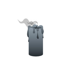 Black Candle Extinguished Smoke Death Dead Icon