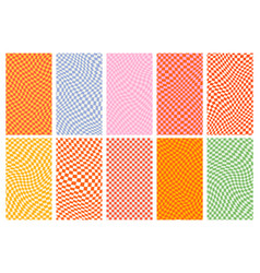 Groovy Retro Pattern Background In Psychedelic