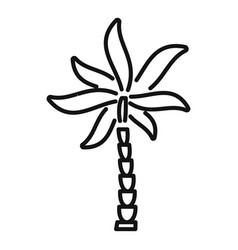 Holiday Palm Tree Icon Outline Summer