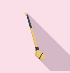 Hurling Stick Icon Flat Gaelic Sport