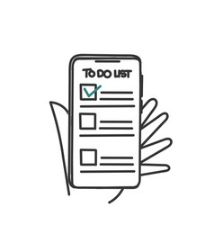 Hand Drawn Doodle To Do List Planner On Mobile