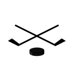 Hockey Emblem Is Two Crossed Sticks