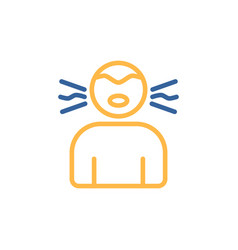 Novel Coronavirus Symptoms Dry Cough Icon