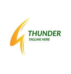 Thunder And Bolt Lighting Flash Logo Design Templa