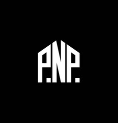 Pnp Letter Logo Design On Black Background