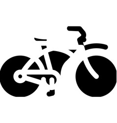 Cruiser Bike Glyph Icon