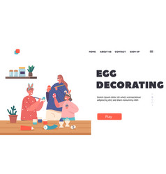 Egg Decorating Landing Page Template Mother