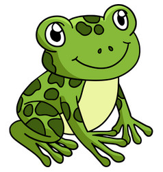 Frog Animal Cartoon Colored Clipart