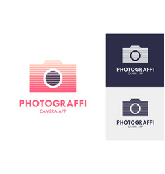 Photography Camera Isolated Logo Set