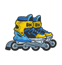 Roller Skates Color Sketch