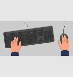 Hands On Keyboard And Mouse