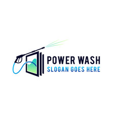 Power Wash Lettering Logo