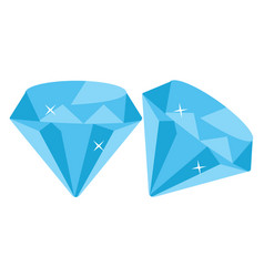 Two Blue Diamonds On A White Background