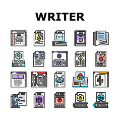 Technical Writer Doc Icons Set