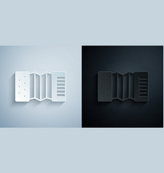 Paper Cut Musical Instrument Accordion Icon