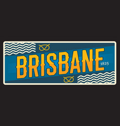 Brisbane Australian Vintage City Plate