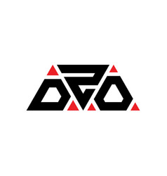 Dzo Triangle Letter Logo Design With Triangle