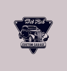 Hot Rod Custom Garage Silhouette Design