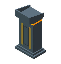 Presentation Tribune Icon Isometric