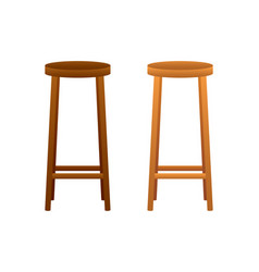 Bar Wooden Stool Four Legged Stool Stock