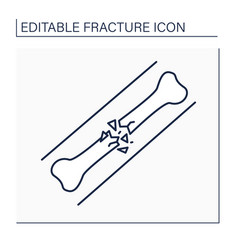 Comminuted Fracture Line Icon