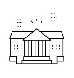 House Residence Line Icon